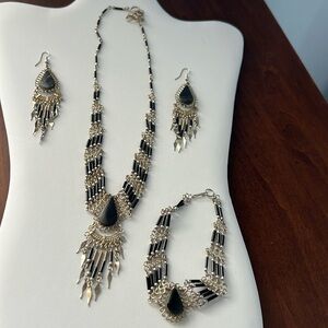 Native American style jewelry set- necklace, earrings and bracelet- NWOT